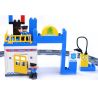 HUIMEI STAR CITY XING DOU CHENG HM325 Xếp hình kiểu    Puzzle Electric Building Blocks Police Trụ Sở điên Của Cảnh Sát 59 khối