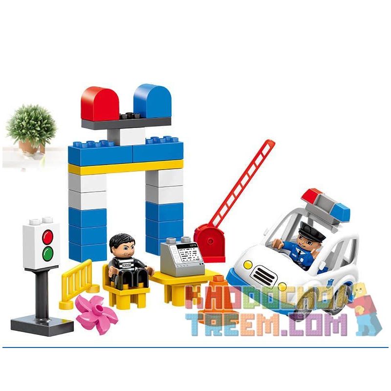 HUIMEI STAR CITY XING DOU CHENG HM066 Xếp hình kiểu    Police Department Cục Cảnh Sát 95 khối