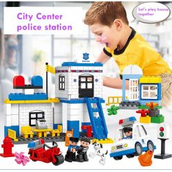 HUIMEI STAR CITY XING DOU CHENG HM066 Xếp hình kiểu    Police Department Cục Cảnh Sát 95 khối