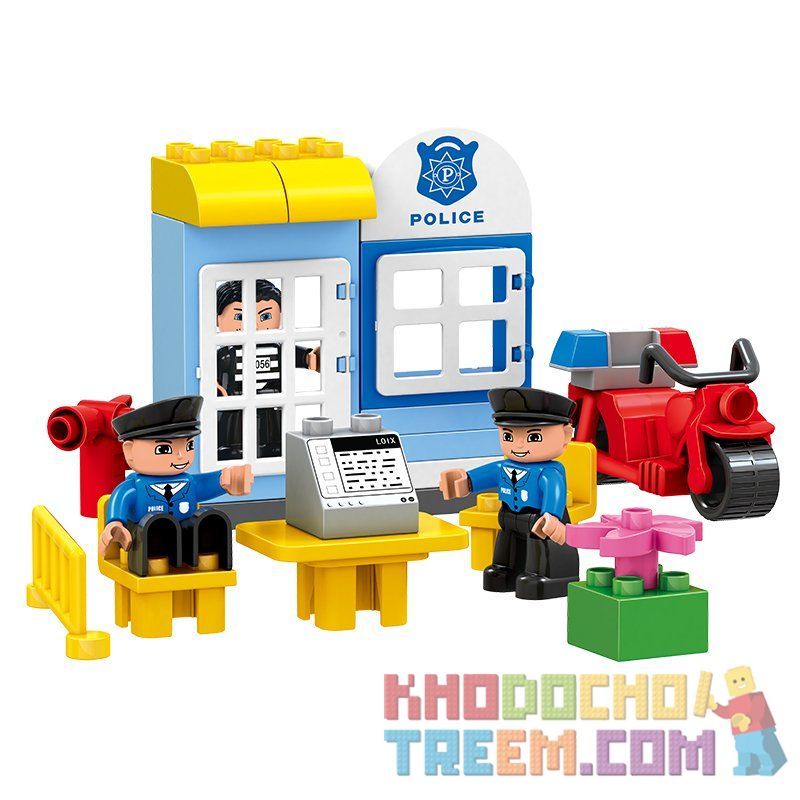 HUIMEI STAR CITY XING DOU CHENG HM066 Xếp hình kiểu    Police Department Cục Cảnh Sát 95 khối