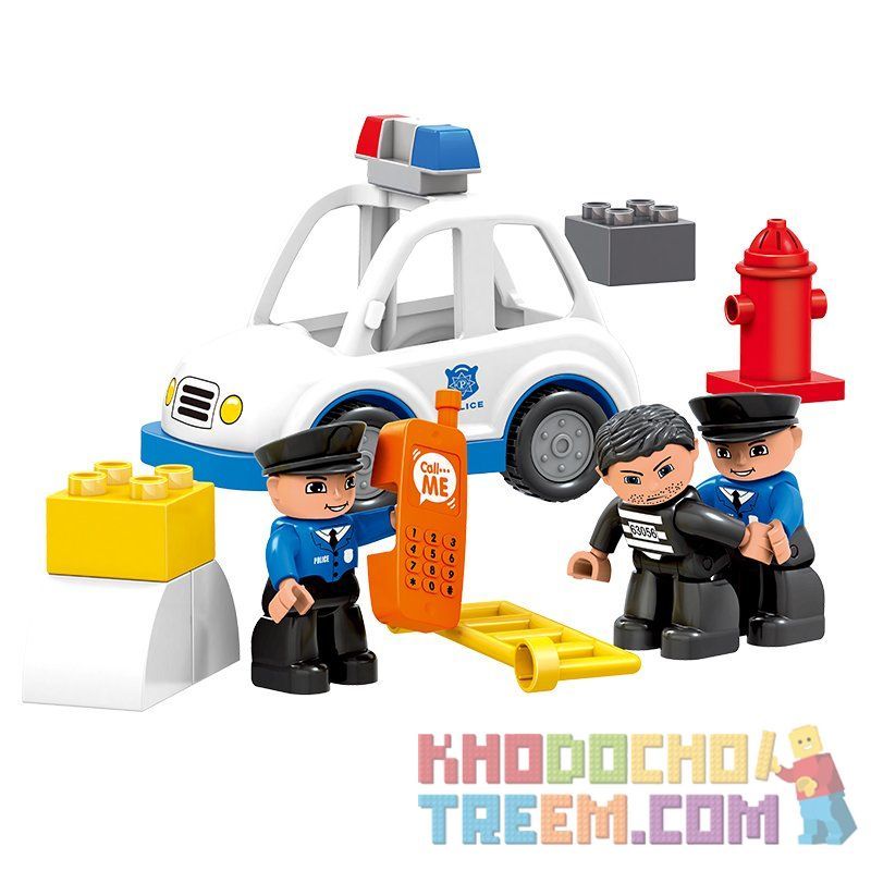 HUIMEI STAR CITY XING DOU CHENG HM066 Xếp hình kiểu    Police Department Cục Cảnh Sát 95 khối