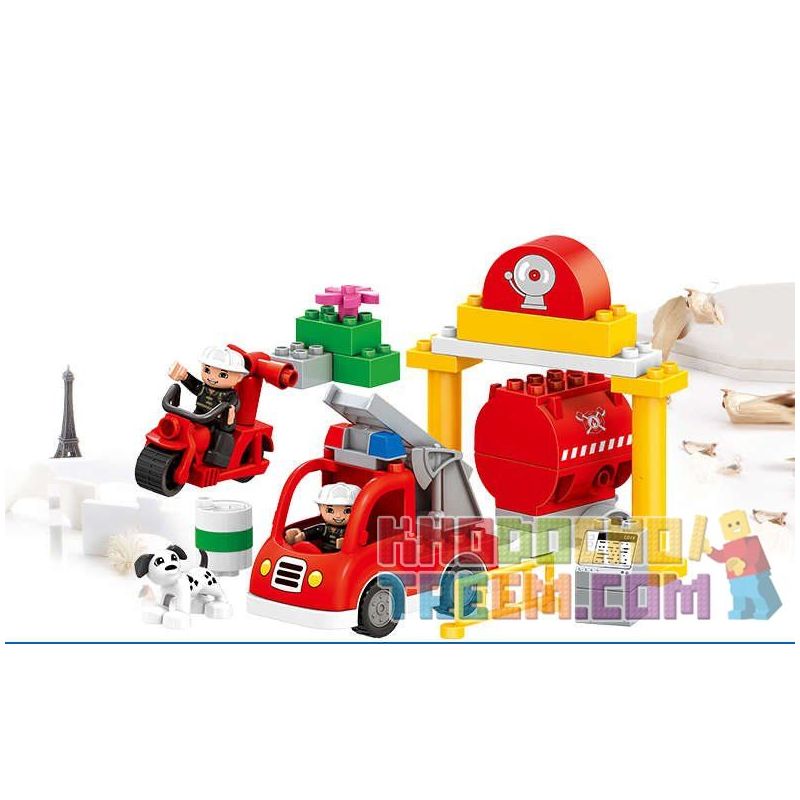 HUIMEI STAR CITY XING DOU CHENG HM067 Xếp hình kiểu    Fire Rescue Cứu Hỏa Tòa Nhà 86 khối