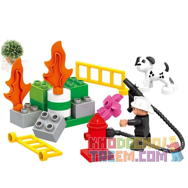 HUIMEI STAR CITY XING DOU CHENG HM067 Xếp hình kiểu    Fire Rescue Cứu Hỏa Tòa Nhà 86 khối