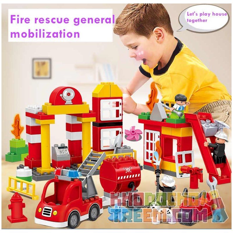 HUIMEI STAR CITY XING DOU CHENG HM067 Xếp hình kiểu    Fire Rescue Cứu Hỏa Tòa Nhà 86 khối