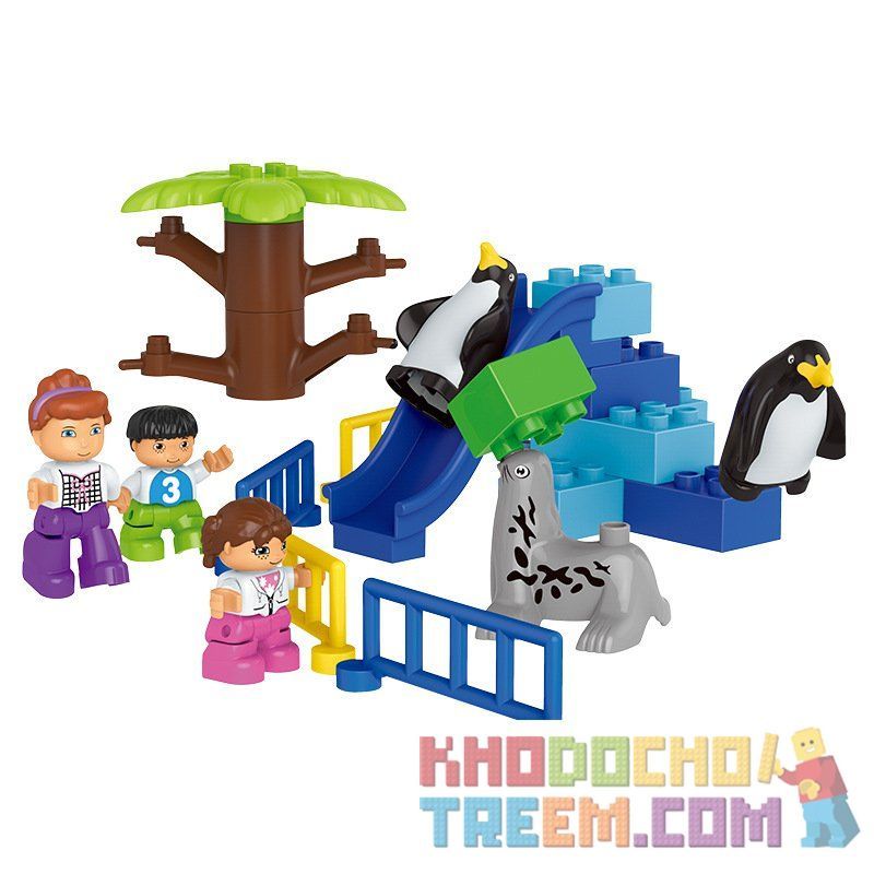 HUIMEI STAR CITY XING DOU CHENG HM071 Xếp hình kiểu    Wildlife Paradise Vườn Thú Bán Tự Nhiên 158 khối