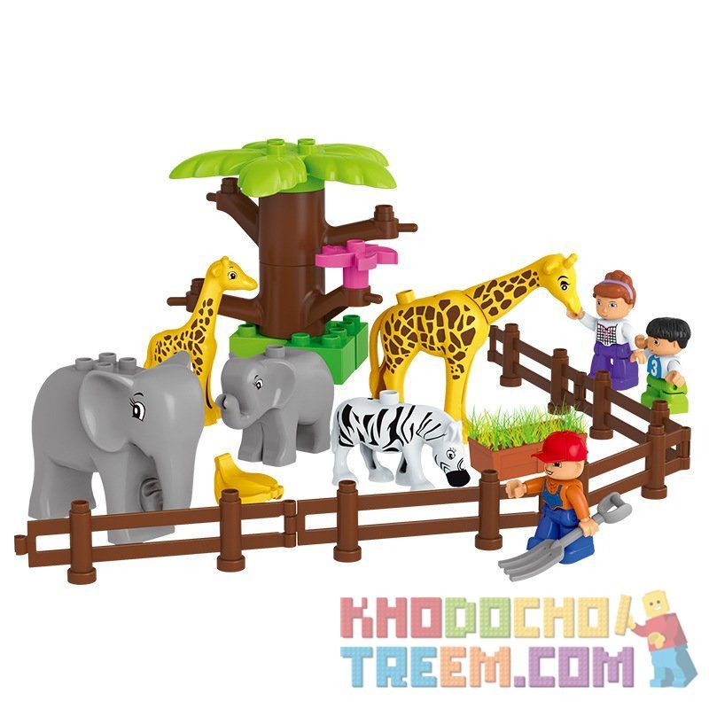 HUIMEI STAR CITY XING DOU CHENG HM071 Xếp hình kiểu    Wildlife Paradise Vườn Thú Bán Tự Nhiên 158 khối