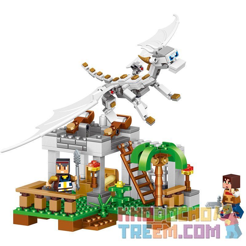 LELE 33025 Xếp hình kiểu Lego MINECRAFT The Pterosaurs Tấn Công Rồng Trắng 325 khối