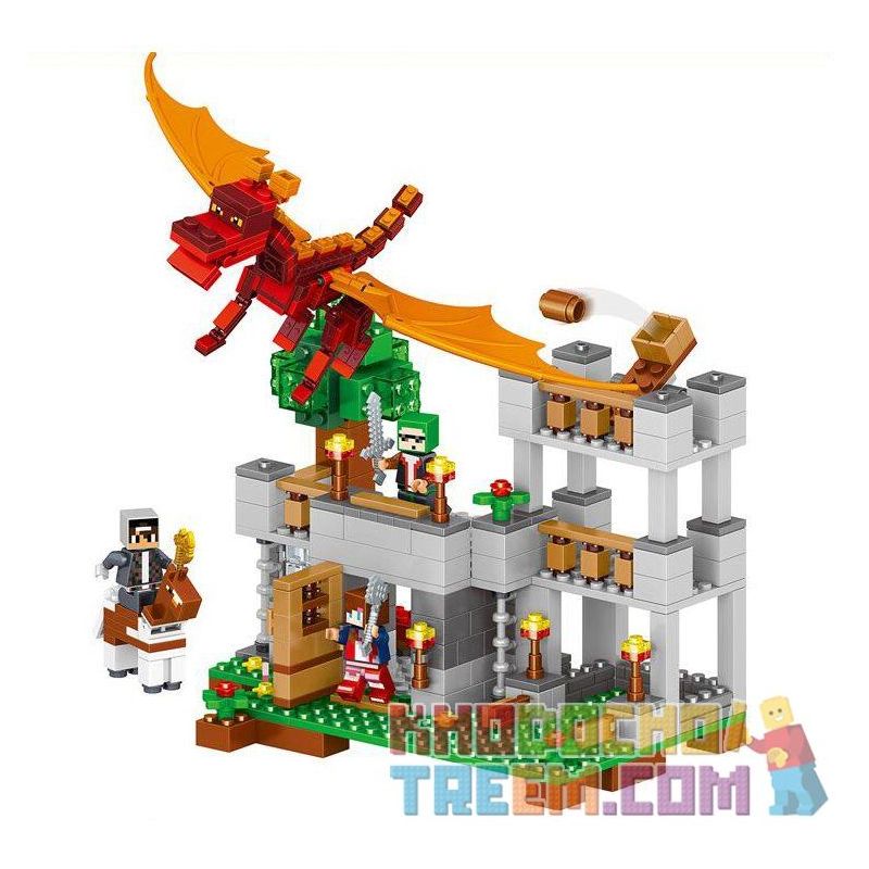 LELE 33027 Xếp hình kiểu Lego MINECRAFT Magma Dragon Rồng Lửa 468 khối
