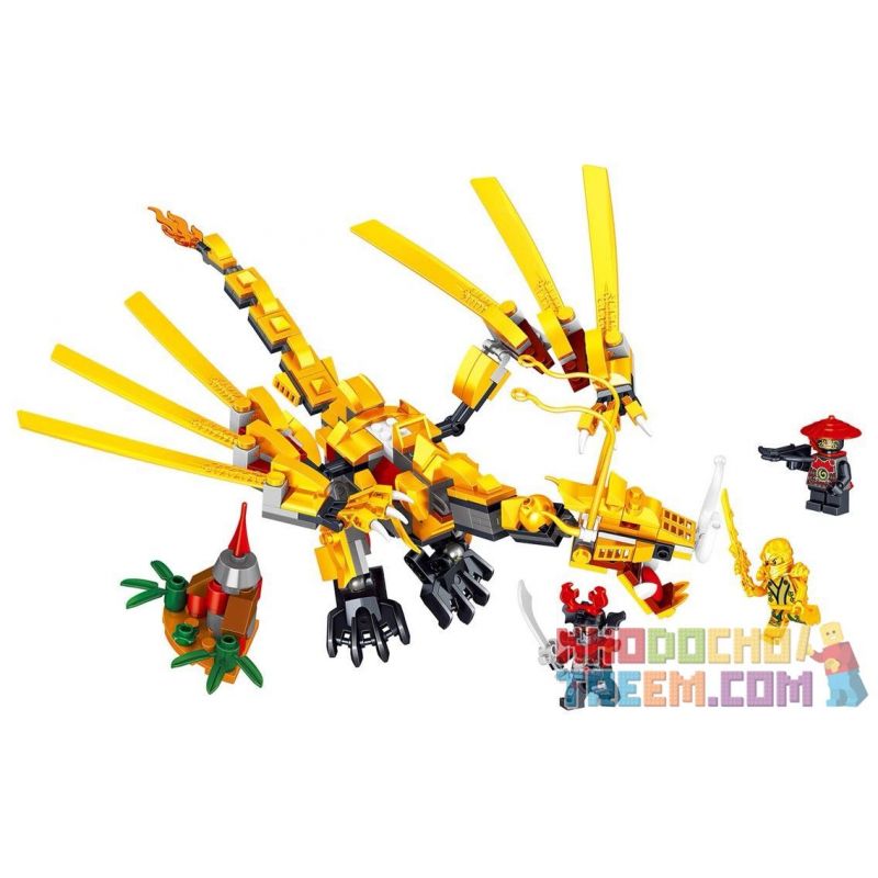 LELE 31021 non Lego RỒNG VÀNG CỦA LLOYD bộ đồ chơi xếp lắp ráp ghép mô hình The Lego Ninjago Movie Ninja Lốc Xoáy 330 khối