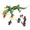 LELE 31053 Xếp hình kiểu THE LEGO NINJAGO MOVIE Green Dragon Rồng Xanh 493 khối