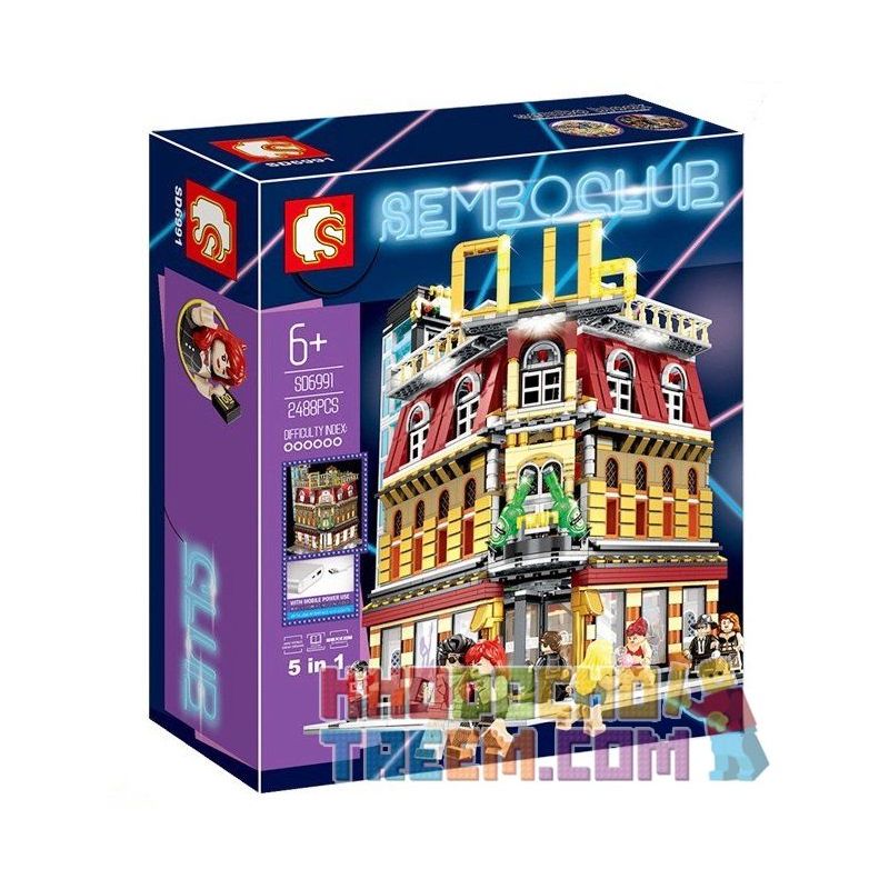 SEMBO SD6991 6991 non  CÂU LẠC BỘ bộ đồ chơi xếp lắp ráp ghép mô hình Creator SEMBOCLUB Sáng Tạo 2488 khối