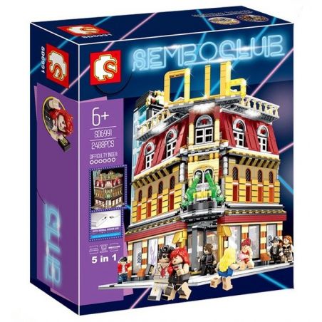 SEMBO SD6991 6991 non  CÂU LẠC BỘ bộ đồ chơi xếp lắp ráp ghép mô hình Creator SEMBOCLUB Sáng Tạo 2488 khối