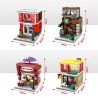 SEMBO SD6010 6010 SD6011 6011 SD6012 6012 SD6013 6013 601509 non  CÁC CỬA HÀNG VUI NHỘN TRÊN PHỐ bộ đồ chơi xếp lắp ráp ghép mô hình Mini Modular SEMBO BLOCK KFC HAAGENDAZS ICE-CREAM MCDONALD'S HOLIDAY STREET COFFEE HOUSE Đường Phố Thu Nhỏ 150 khối