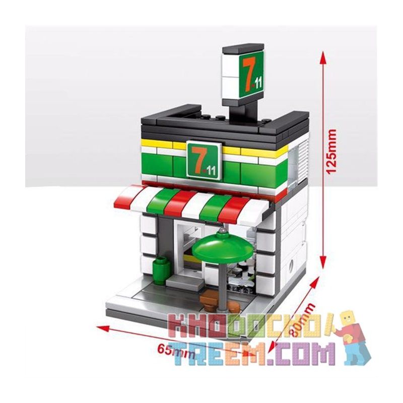 SEMBO SD6015 6015 601511 SD6014 6014 601510 SD6016 6016 SD6017 6017 non  CHUỖI CỬA HÀNG BÁN ĐỒ CAO CẤP bộ đồ chơi xếp lắp ráp ghép mô hình Mini Modular HOLIDAY STREET TRENDY SHOES SHOP CONVENLENT STORE SEMBO BLOCK APPLE CHANEL Đường Phố Thu Nhỏ 177 khối