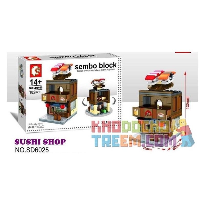 SEMBO SD6024 6024 601515 SD6022 6022 601514 SD6023 6023 SD6025 6025 non  PHỐ THƯƠNG MẠI VÀ NGÔI NHÀ KẸO NGỌT TRÊN ĐƯỜNG bộ đồ chơi xếp lắp ráp ghép mô hình Mini Modular HOLIDAY STREET SODA DRINK CANDY HOUSE SEMBO BLOCK PHARMACY Đường Phố Thu Nhỏ 189 khối