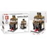 SEMBO SD6042 6042 SD6043 6043 SD6044 6044 601519 SD6045 6045 non  HỆ THỐNG CỬA HÀNG LÀM ĐẸP OMEGA H&M bộ đồ chơi xếp lắp ráp ghép mô hình Mini Modular SEMBO BLOCK M&H HOLIDAY STREET GIFT HOUSE OWEGA Đường Phố Thu Nhỏ 125 khối