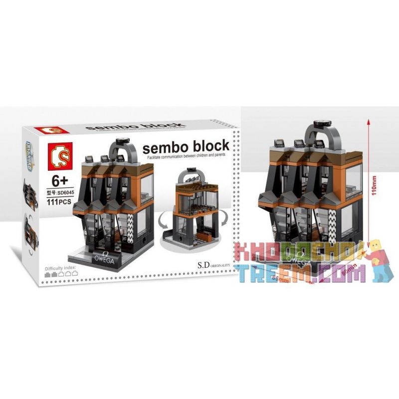 SEMBO SD6042 6042 SD6043 6043 SD6044 6044 601519 SD6045 6045 non  HỆ THỐNG CỬA HÀNG LÀM ĐẸP OMEGA H&M bộ đồ chơi xếp lắp ráp ghép mô hình Mini Modular SEMBO BLOCK M&H HOLIDAY STREET GIFT HOUSE OWEGA Đường Phố Thu Nhỏ 125 khối