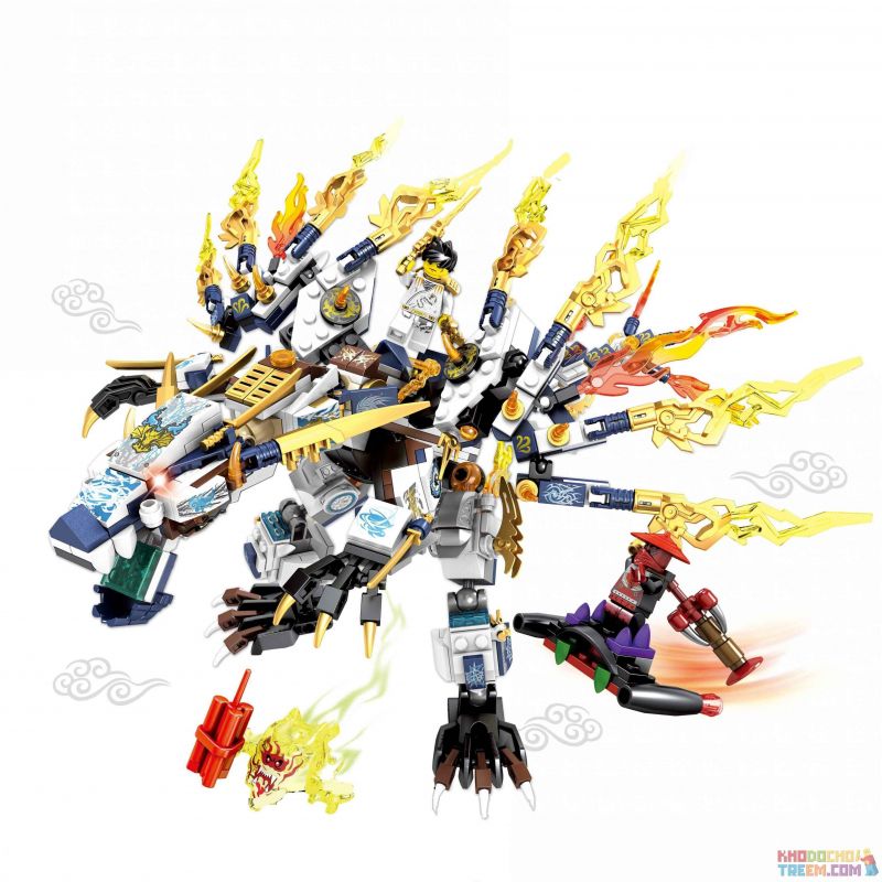 SEMBO S8503 8503 Xếp hình kiểu THE LEGO NINJAGO MOVIE White Dragon ...