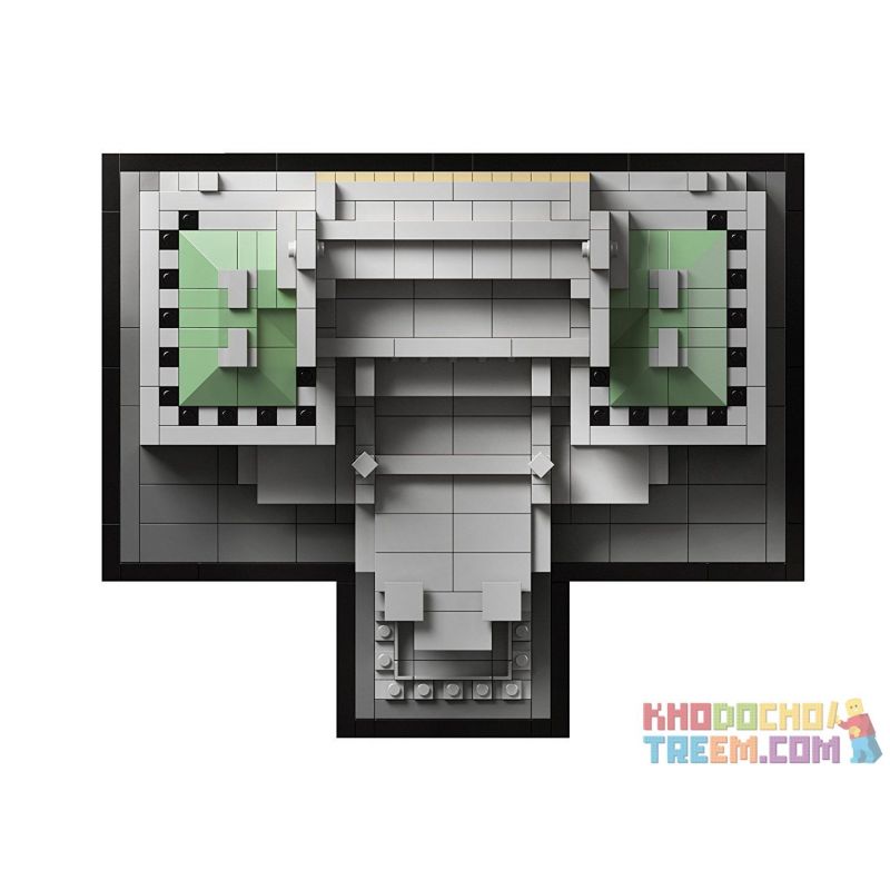 LOZ 1017 Xếp hình kiểu Nanoblock LOZ ELECTRIC AMUSEMENT PARK Imperial Hotel Khách Sạn Hoàng Gia 1187 khối