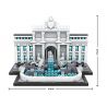 LOZ 1015 Xếp hình kiểu Nanoblock ARCHITECTURE Fontana Di Trevi Đài Phun Nước Trevi 677 khối