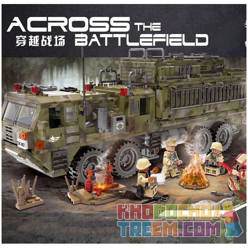 XINGBAO XB-06014 06014 XB06014 non  XE TẢI BỌ CẠP HẠNG NẶNG bộ đồ chơi xếp lắp ráp ghép mô hình Across The Battlefield ACROSS THE BATTLEFIELD SCORPIO HEAVY TRUCK Băng Qua Chiến Trường 1377 khối