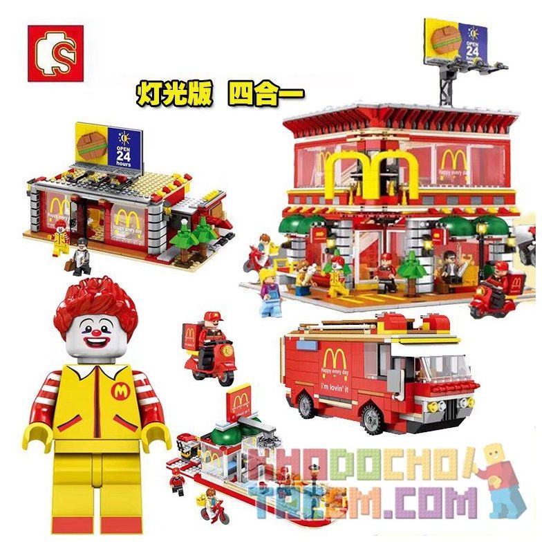 SEMBO SD6901 6901 non  QUÁN ĂN NHANH bộ đồ chơi xếp lắp ráp ghép mô hình Modular Buildings SEMBO BLOCK Mô Hình Nhà Cửa 1729 khối SEMBO SD6901 6901 non  QUÁN ĂN NHANH bộ đồ chơi xếp lắp ráp ghép mô hình Modular Buildings SEMBO BLOCK Mô Hình Nhà Cửa 1729 khối