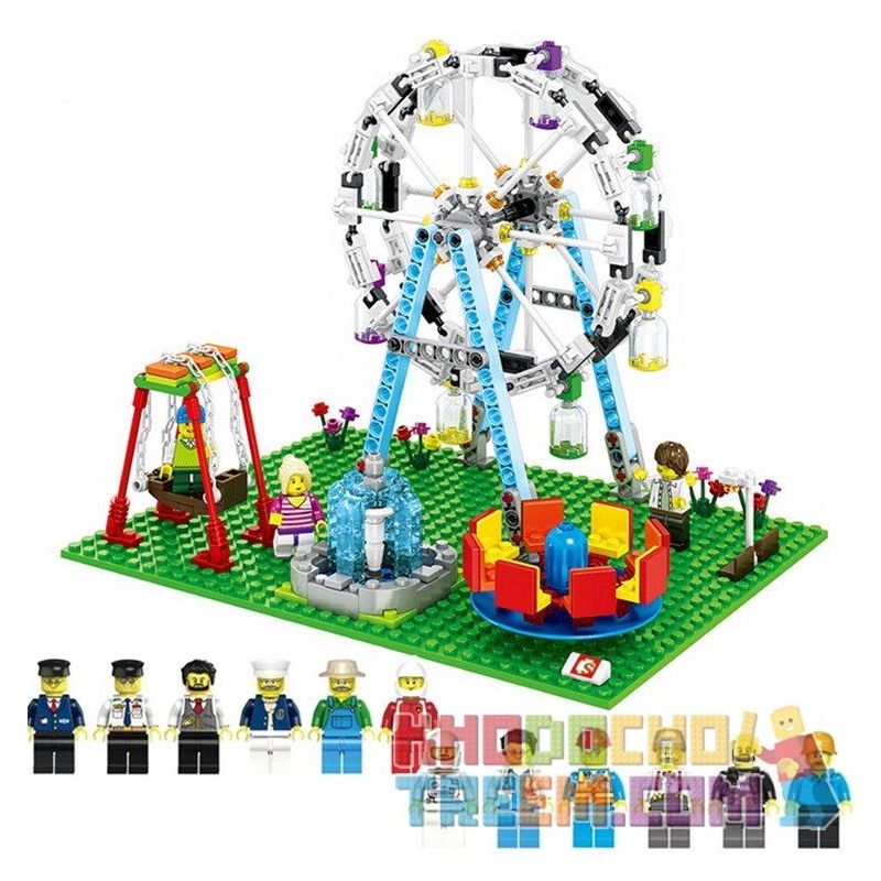 SEMBO WEKKI VIGGI SD6701 6701 non Lego CÔNG VIÊN GIẢI TRÍ bộ đồ chơi xếp lắp ráp ghép mô hình Creator SEMBO BLOCK Sáng Tạo 447 khối
