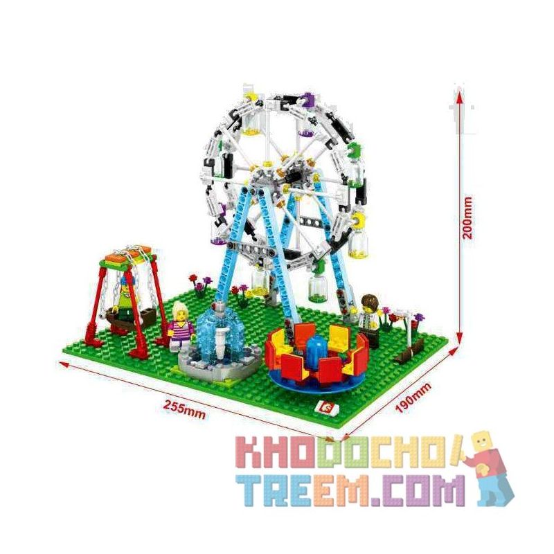 SEMBO WEKKI VIGGI SD6701 6701 non  CÔNG VIÊN GIẢI TRÍ bộ đồ chơi xếp lắp ráp ghép mô hình Creator SEMBO BLOCK Sáng Tạo 447 khối