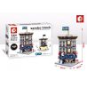 SEMBO WEKKI VIGGI SD6500 6500 SD6501 6501 SD6502 6502 SD6503 6503 non  TIỆM HỚT TÓC SỞ CỨU HỎA GÓC WALMART KHÁCH SẠN HOLIDAY bộ đồ chơi xếp lắp ráp ghép mô hình Mini Modular SEMBO BLOCK Đường Phố Thu Nhỏ 294 khối