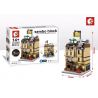 SEMBO WEKKI VIGGI SD6500 6500 SD6501 6501 SD6502 6502 SD6503 6503 non  TIỆM HỚT TÓC SỞ CỨU HỎA GÓC WALMART KHÁCH SẠN HOLIDAY bộ đồ chơi xếp lắp ráp ghép mô hình Mini Modular SEMBO BLOCK Đường Phố Thu Nhỏ 294 khối