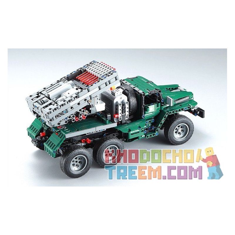 DOUBLEE CADA C61002 61002 non  XẾP HÌNH PHÁO PHẢN LỰC CỦA NGA tỷ lệ 1:20 bộ đồ chơi xếp lắp ráp ghép mô hình  BM-21 COMBAT VEHICLE Kỹ Thuật Công Nghệ Cao Mô Hình Phương Tiện 1369 khối