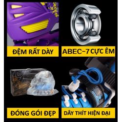 Roadshow RX1S Bộ giầy patin ABEC-7 có phanh đồ bảo hộ túi đựng cốc tập xách giầy