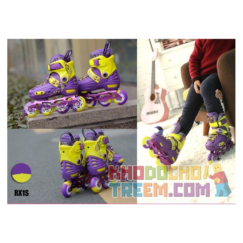 Roadshow RX1S Bộ giầy patin ABEC-7 có phanh đồ bảo hộ túi đựng cốc tập xách giầy