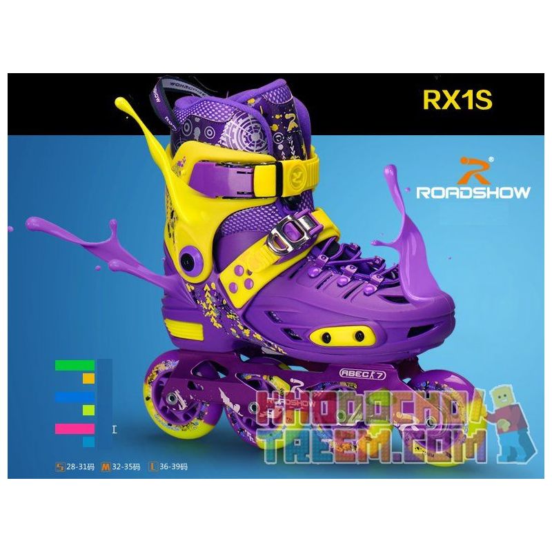 Roadshow RX1S Bộ giầy patin ABEC-7 có phanh đồ bảo hộ túi đựng cốc tập xách giầy