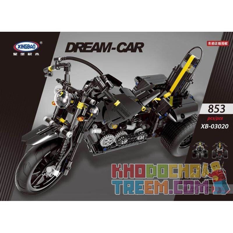 XINGBAO XB-03020 03020 XB03020 non  BỘ MÔ TÔ PHÂN KHỐI LỚN bộ đồ chơi xếp lắp ráp ghép mô hình  HEAVY MOTORBIKE Kỹ Thuật Công Nghệ Cao Mô Hình Phương Tiện 853 khối