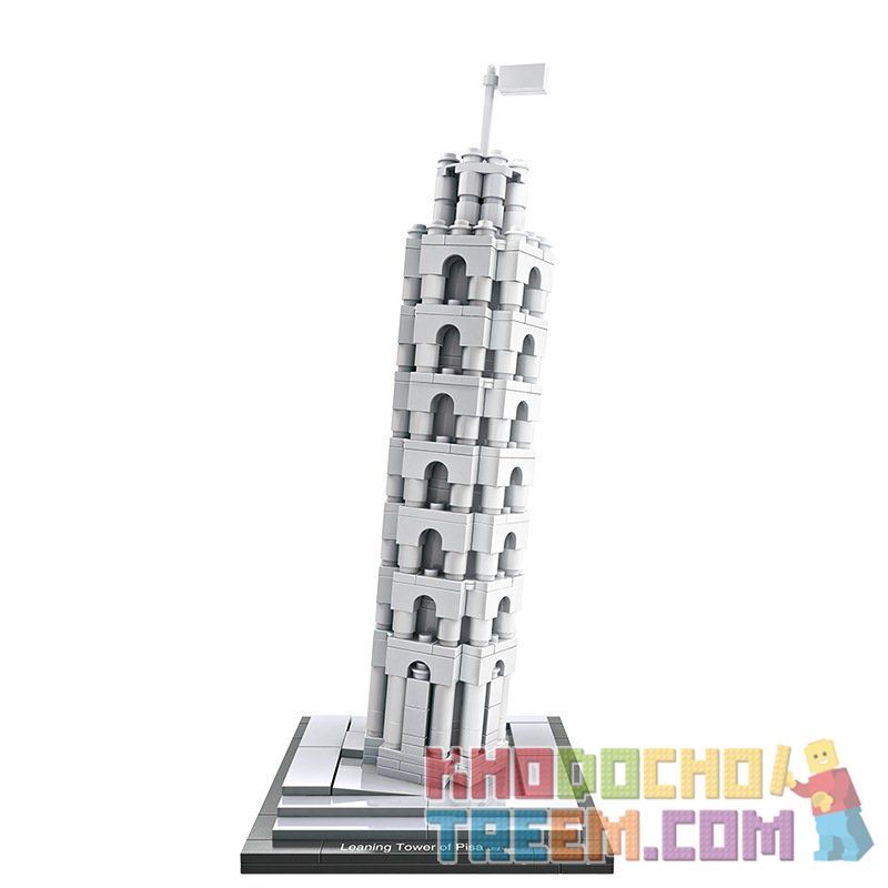 LOZ 1010 Xếp hình kiểu Nanoblock ARCHITECTURE Leaning Tower Of Pisa Tháp Nghiêng Pisa 345 khối