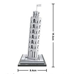 LOZ 1010 Xếp hình kiểu Nanoblock ARCHITECTURE Leaning Tower Of Pisa Tháp Nghiêng Pisa 345 khối