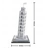 LOZ 1010 Xếp hình kiểu Nanoblock ARCHITECTURE Leaning Tower Of Pisa Tháp Nghiêng Pisa 345 khối