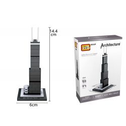 LOZ 1001 Xếp hình kiểu Nanoblock ARCHITECTURE John Hancock Center Mini Trung Tâm John Hancock Mini 69 khối