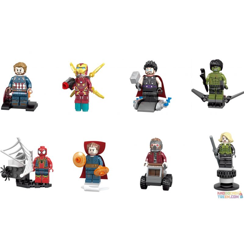SHENG YUAN SY SY687 non Lego CHIẾN TRANH VÔ TẬN SIÊU HÙNG bộ đồ chơi xếp lắp ráp ghép mô hình Super Heroes HEROES ASSEMBLE Siêu Nhân Anh Hùng