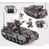 XINGBAO XB-06018 06018 XB06018 non  BỘ XE BỌC THÉP bộ đồ chơi xếp lắp ráp ghép mô hình Across The Battlefield ACROSS THE BATTLEFIELD ARMOURED CEHICLE Băng Qua Chiến Trường 1049 khối