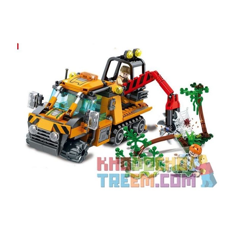 SEMBO SD9548 9548 Xếp hình kiểu Lego CITY Jungle Rescue Car Xe Cứu Hộ Trong Rừng 273 khối