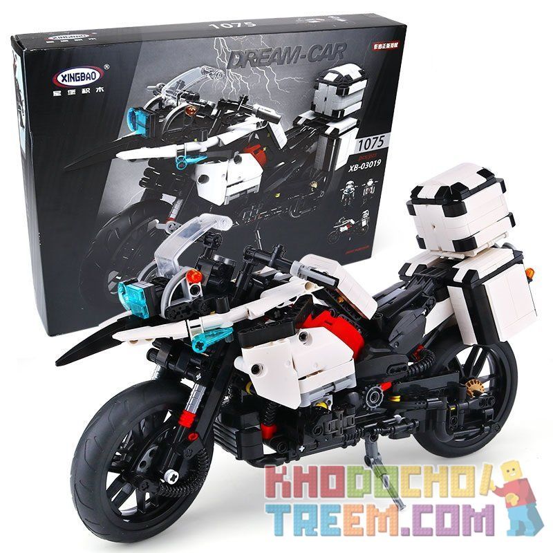 RAEL ENTERTAINMENT 50008 XINGBAO XB-03019 03019 XB03019 non  XE MÔ TÔ TUẦN TRA bộ đồ chơi xếp lắp ráp ghép mô hình  PATROL MOTORCYLE Kỹ Thuật Công Nghệ Cao Mô Hình Phương Tiện 1075 khối