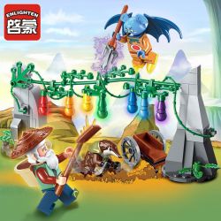 Enlighten 2503 Qman 2503 non  BÚP BÊ HỒ LÔ ANH EM NHÀ CALABASH bộ đồ chơi xếp lắp ráp ghép mô hình Calabash Brothers Anh Em Hồ Lô 118 khối