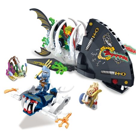 FC BRAND FC3208 3208 Xếp hình kiểu  Tiger Shark Trap Bẫy cá mập hổ 320 khối