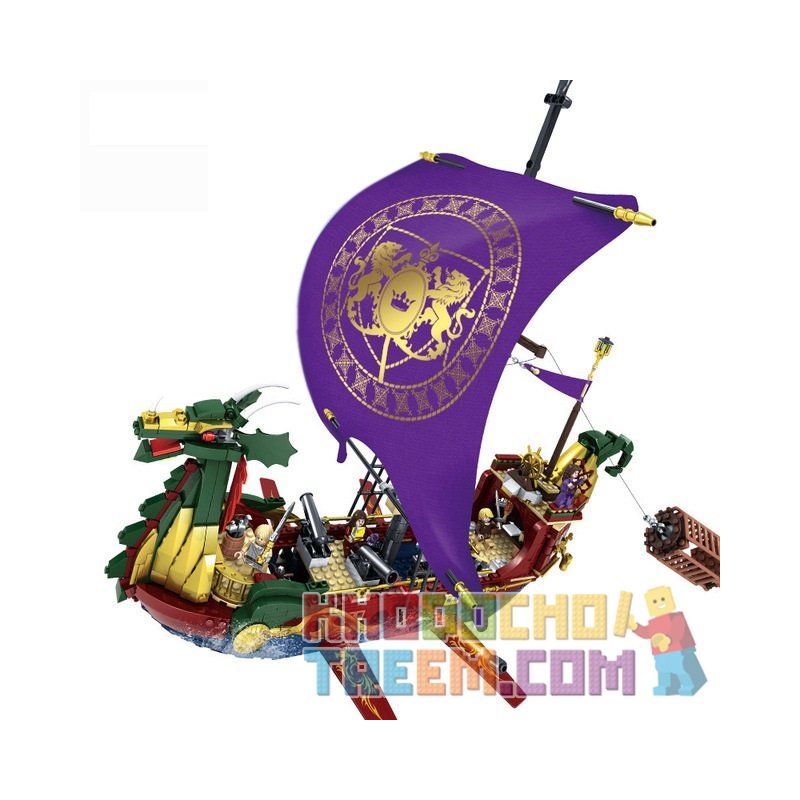 Kazi KY87018 87018 Xếp hình kiểu Lego THE CHRONICLES OF NARNIA Pirate Legend Ship Con Tàu Cướp Biển Huyền Thoại 1299 khối