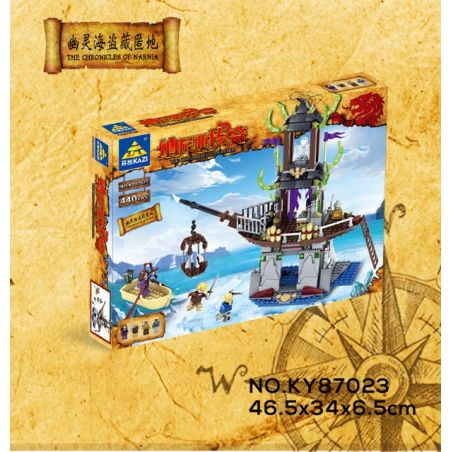 Kazi KY87023 87023 Xếp hình kiểu  THE CHRONICLES OF NARNIA Narnia Legend Pirate Huyền Thoại Cướp Biển Narnia 440 khối
