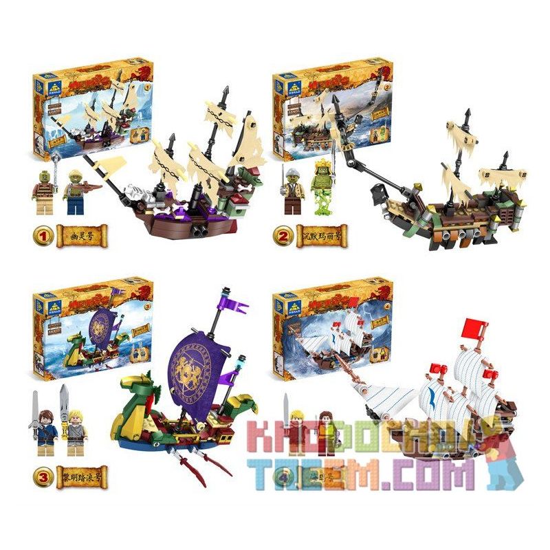 Kazi KY87025 87025 Xếp hình kiểu  THE CHRONICLES OF NARNIA The Voyage Of The Dawn Treader Hành Trình Trên Con Tàu Dawn Treader Của Lucy Và Edmund 745 khối