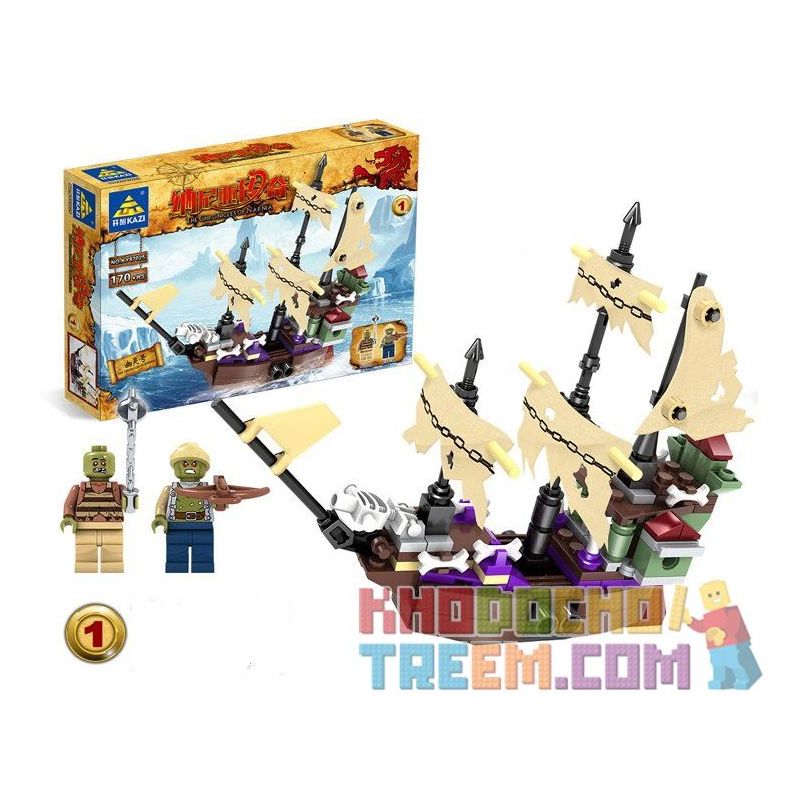 Kazi KY87025 87025 Xếp hình kiểu  THE CHRONICLES OF NARNIA The Voyage Of The Dawn Treader Hành Trình Trên Con Tàu Dawn Treader Của Lucy Và Edmund 745 khối