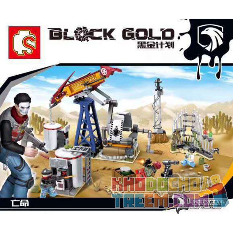 SEMBO 11689 non  CHIẾN BINH QUÂN ĐỘI VÀ HỆ THỐNG RA-DA bộ đồ chơi xếp lắp ráp ghép mô hình Black Gold Cuộc Chiến Vàng Đen 316 khối
